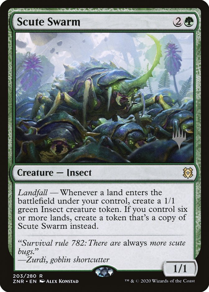 Scute Swarm (Promo Pack) [Zendikar Rising Promos] | Silver Goblin