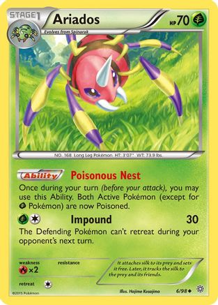 Ariados (6/98) [XY: Ancient Origins] | Silver Goblin