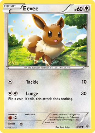 Eevee (63/98) [XY: Ancient Origins] | Silver Goblin