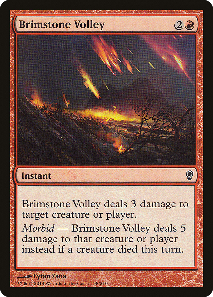 Brimstone Volley [Conspiracy] | Silver Goblin