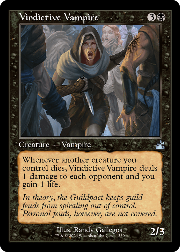 Vindictive Vampire (Retro Frame) [Ravnica Remastered] | Silver Goblin