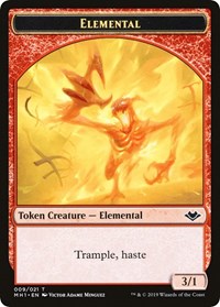 Elemental (009) // Goblin Double-Sided Token [Modern Horizons Tokens] | Silver Goblin