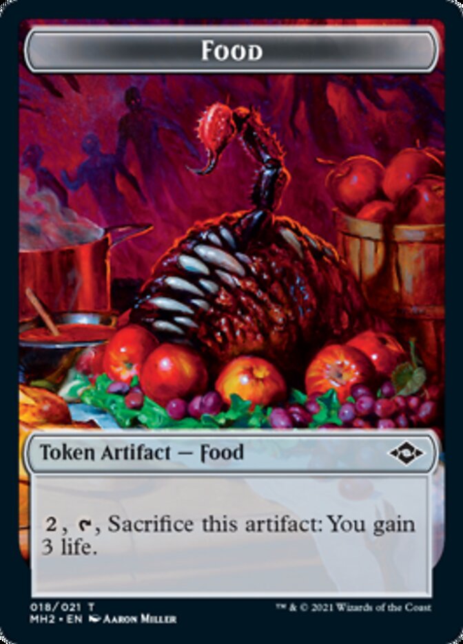 Food (18) // Golem Double-Sided Token [Modern Horizons 2 Tokens] | Silver Goblin