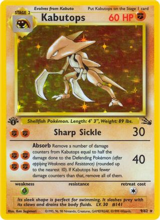 Kabutops (9/62) [Fossil Unlimited] | Silver Goblin