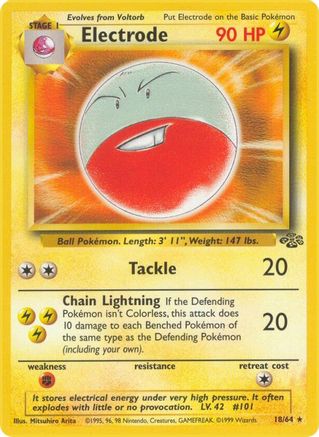 Electrode (18/64) [Jungle 1st Edition] | Silver Goblin