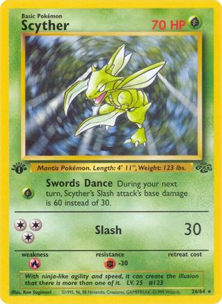 Scyther (26/64) [Jungle 1st Edition]