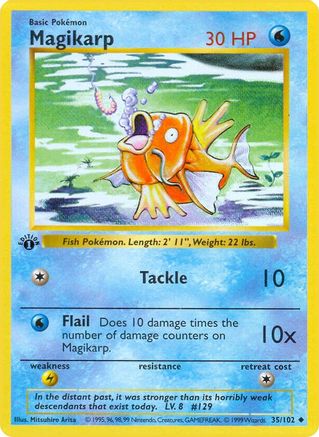 Magikarp (35) (1st Edition) - Base Set (Shadowless)