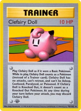 Clefairy Doll (70) (1st Edition) - Base Set (Shadowless)