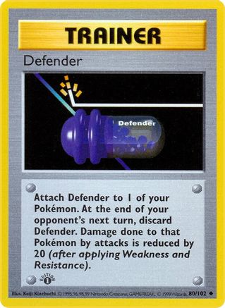 Defender (80) (1st Edition) - Base Set (Shadowless)