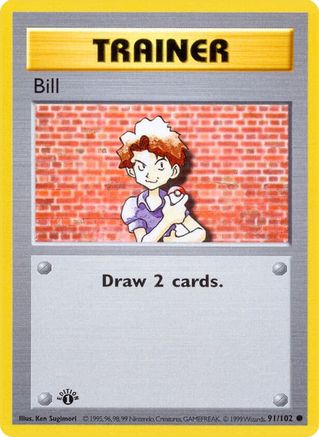 Bill (91/102) [Base Set Shadowless Unlimited] | Silver Goblin