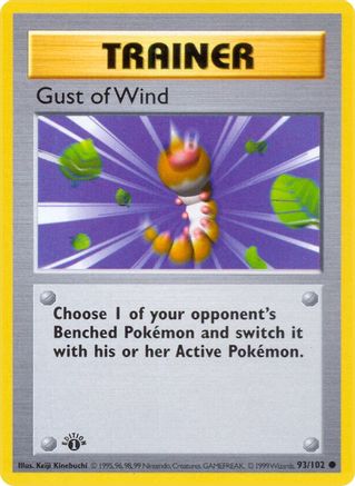 Gust of Wind (93) (1st Edition) - Base Set (Shadowless)