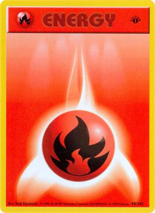 Fire Energy (98) (1st Edition) - Base Set (Shadowless)