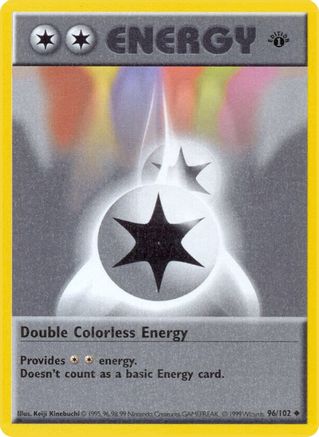Double Colorless Energy (96) (1st Edition) - Base Set (Shadowless)