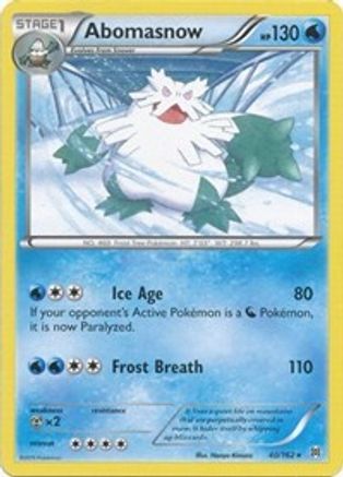 Abomasnow (40/162) [XY: BREAKthrough] Reverse Holofoil