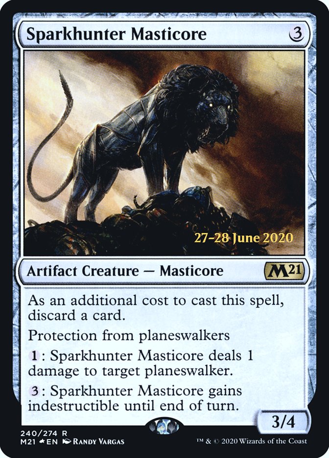 Sparkhunter Masticore [Core Set 2021 Prerelease Promos] | Silver Goblin