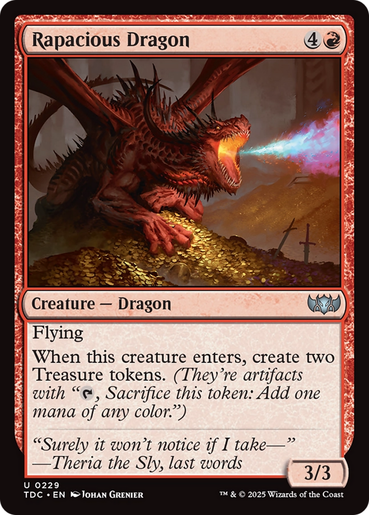 Rapacious Dragon (229) - Commander: Tarkir: Dragonstorm