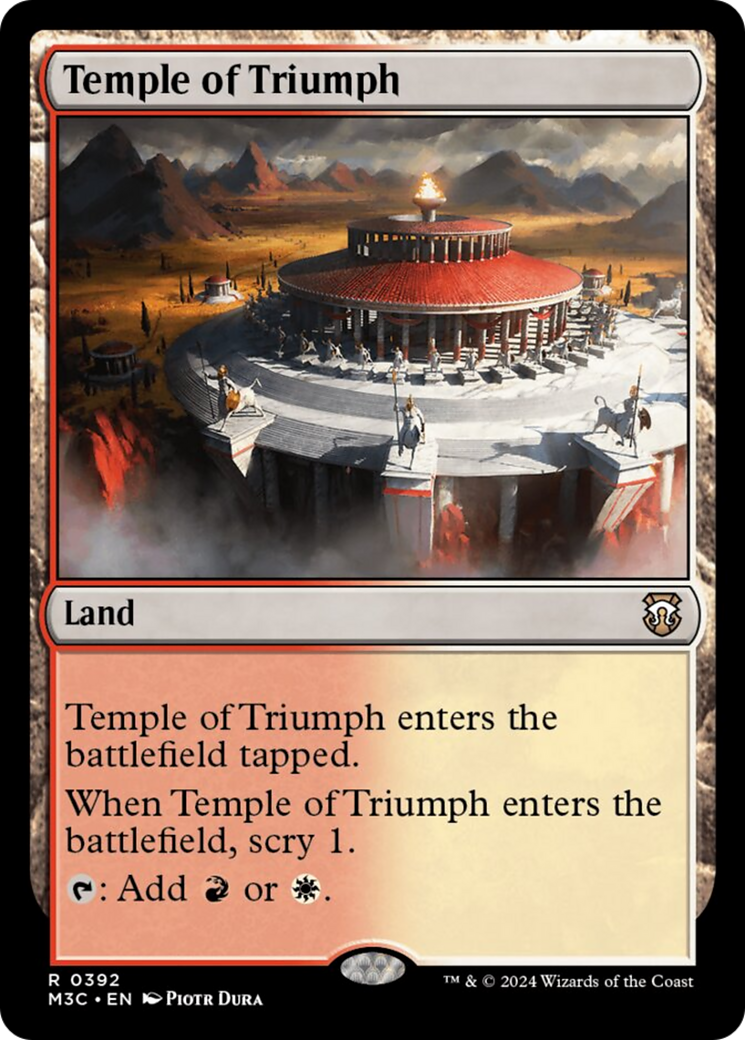 Temple of Triumph (Ripple Foil) [Modern Horizons 3 Commander] | Silver Goblin