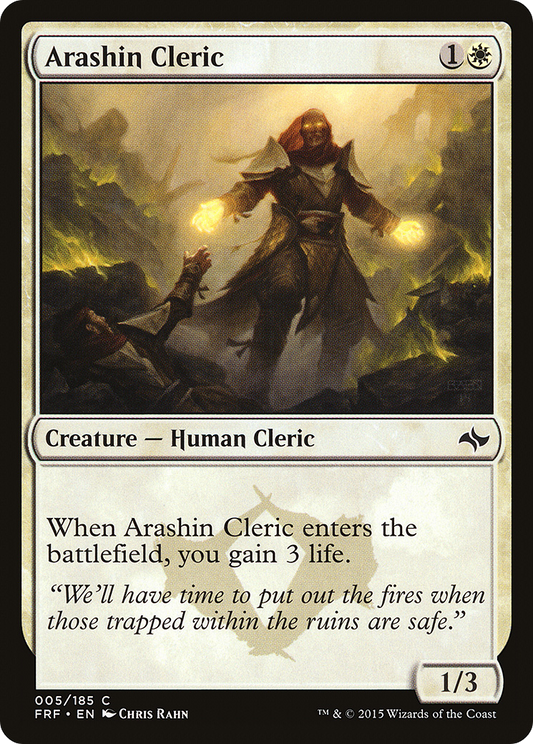 Arashin Cleric [Fate Reforged] Foil