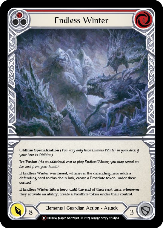 Endless Winter [U-ELE004] (Tales of Aria Unlimited)  Unlimited Rainbow Foil | Silver Goblin