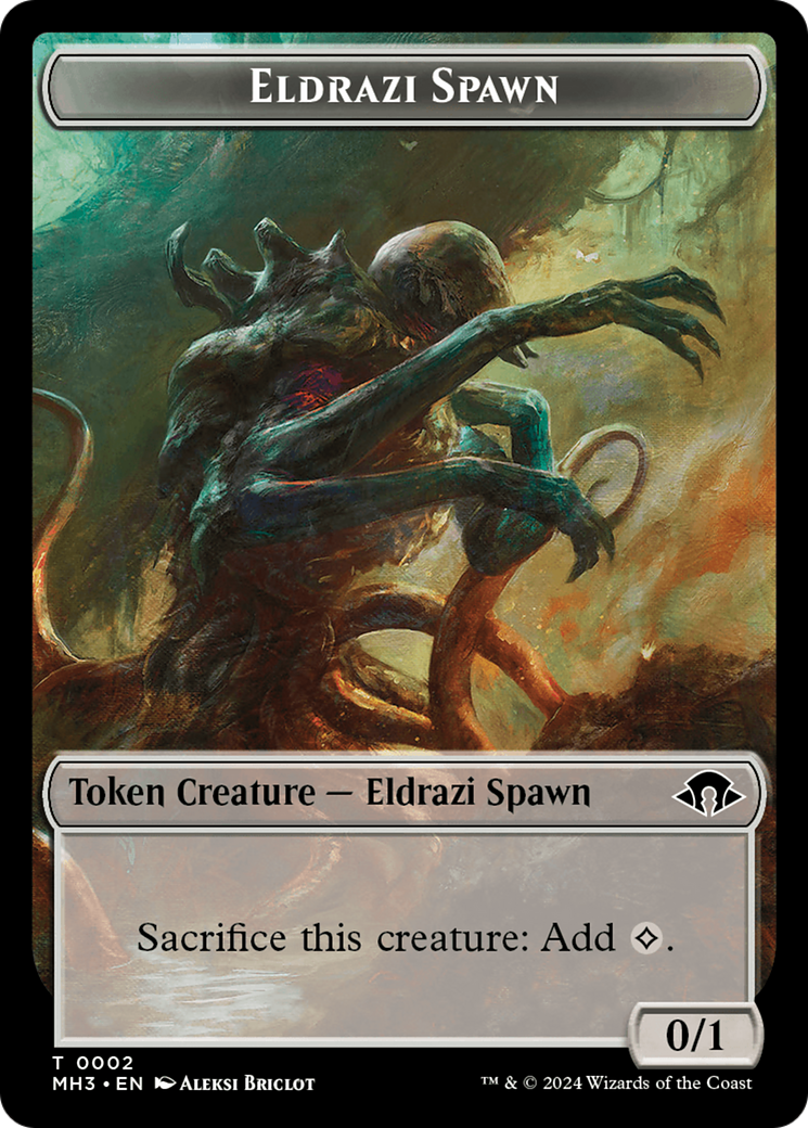 Eldrazi Spawn // Whale Double-Sided Token [Modern Horizons 3 Tokens] | Silver Goblin