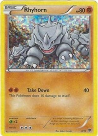 Rhyhorn (8/12) [McDonald's Promos: 2015 Collection] | Silver Goblin