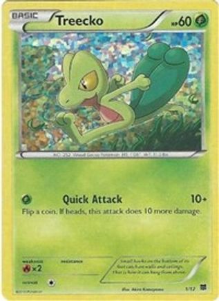 Treecko (1/12) [McDonald's Promos: 2015 Collection] | Silver Goblin