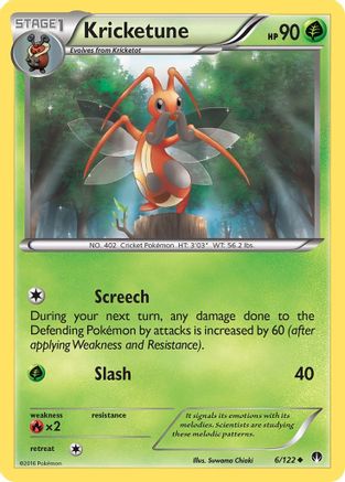 Kricketune (6/122) [XY: BREAKpoint] | Silver Goblin