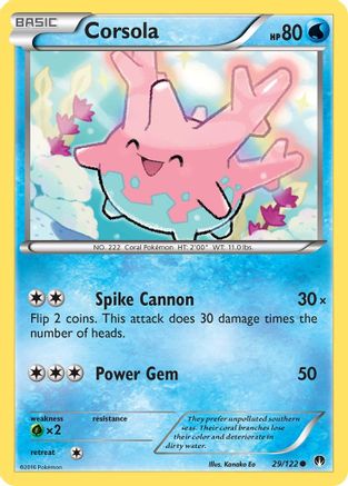 Corsola (29/122) [XY: BREAKpoint] | Silver Goblin