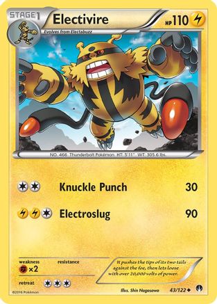 Electivire (43/122) [XY: BREAKpoint] | Silver Goblin