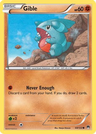 Gible (68/122) [XY: BREAKpoint] | Silver Goblin