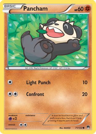 Pancham (71/122) [XY: BREAKpoint] | Silver Goblin