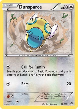 Dunsparce (90/122) [XY: BREAKpoint] | Silver Goblin