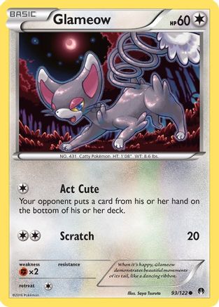 Glameow (93/122) [XY: BREAKpoint] | Silver Goblin