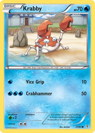 Krabby (21/83) [XY: Generations] | Silver Goblin