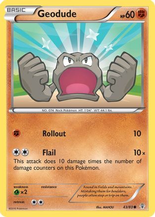 Geodude (43/83) [XY: Generations] | Silver Goblin