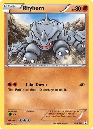 Rhyhorn (49/83) [XY: Generations] | Silver Goblin