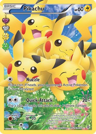 Pikachu (Full Art) (RC29) Holofoil - Generations Radiant Collection