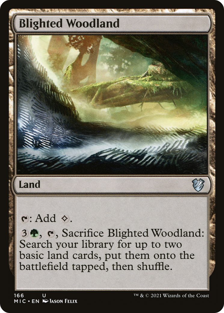 Blighted Woodland [Innistrad: Midnight Hunt Commander] | Silver Goblin