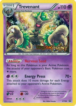 Trevenant (XY94) (Prerelease) [XY: Black Star Promos] | Silver Goblin