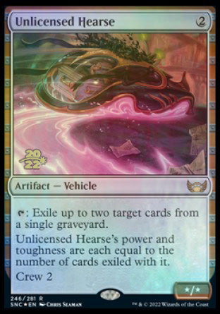 Unlicensed Hearse [Streets of New Capenna Prerelease Promos] | Silver Goblin