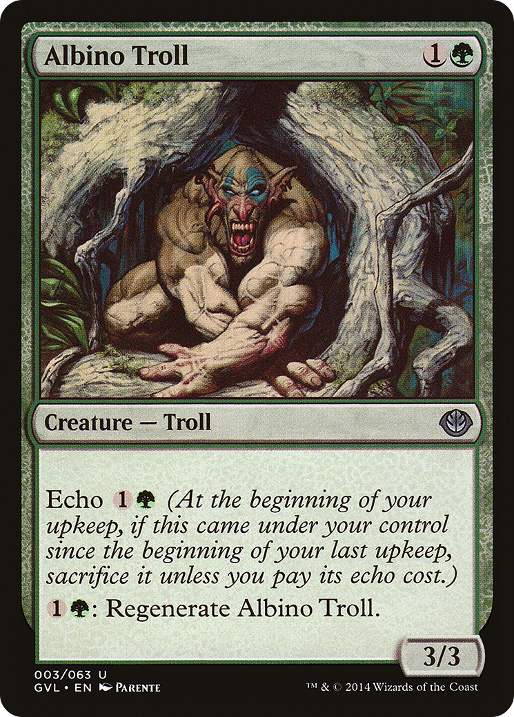 Albino Troll (Garruk vs. Liliana) [Duel Decks Anthology] | Silver Goblin