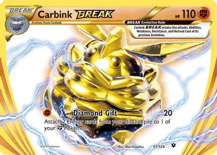 Carbink BREAK (51) Holofoil - XY  Fates Collide