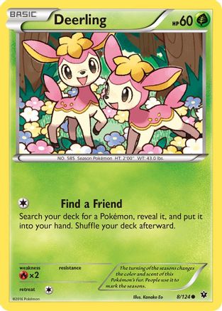 Deerling (8/124) [XY: Fates Collide] | Silver Goblin