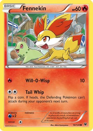 Fennekin (10/124) [XY: Fates Collide] | Silver Goblin