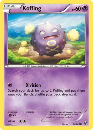 Koffing (27/124) [XY: Fates Collide] | Silver Goblin