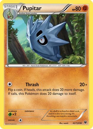 Pupitar (42/124) [XY: Fates Collide] | Silver Goblin