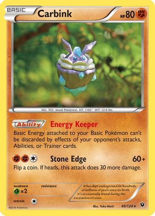 Carbink (49/124) [XY: Fates Collide] | Silver Goblin