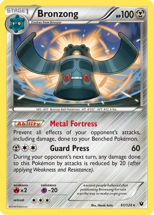 Bronzong (61/124) [XY: Fates Collide] | Silver Goblin