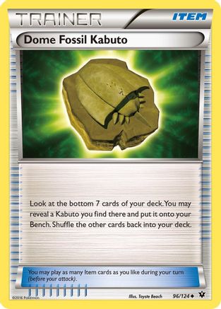 Dome Fossil Kabuto (96/124) [XY: Fates Collide] | Silver Goblin