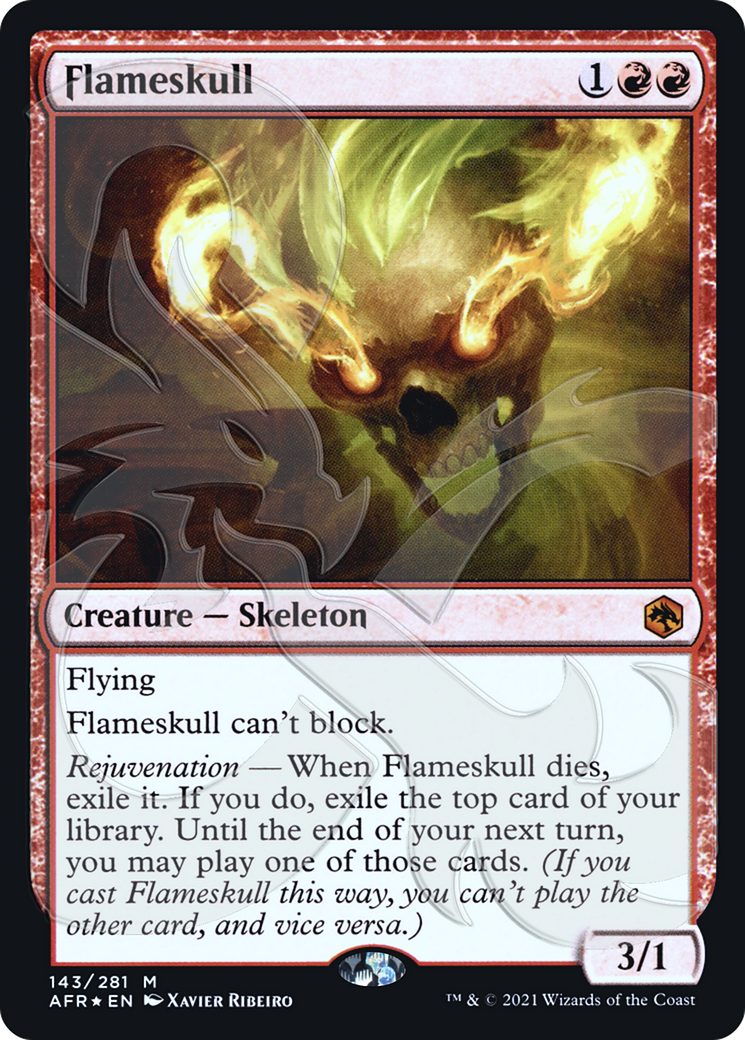 Flameskull (Ampersand Promo) [Dungeons & Dragons: Adventures in the Forgotten Realms Promos] | Silver Goblin